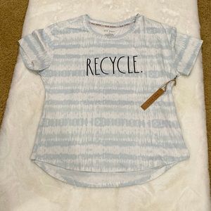 NWT Rae Dunn XL Recycle T-shirt